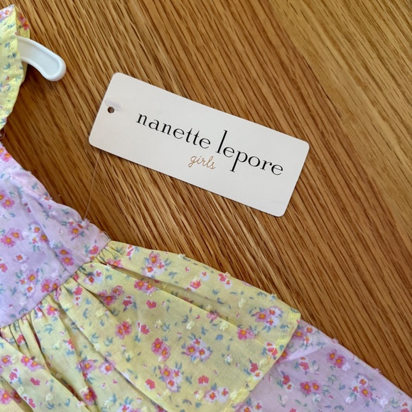 Nanette Lepore Baby Girl Dress Set With Matching Headband - Picture 8 of 11